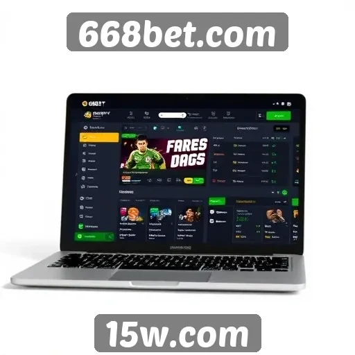 Interface e usabilidade do site 668bet